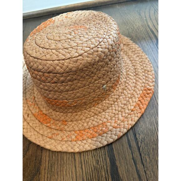 Helen Kaminski Contrasting Wide Braided Bucket Hat Natural $348 NWT main image 11